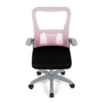 Dětská židle, výškově nastavitelná, růžová síťovina, KA-K2008 PINK