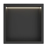 CERANO - Zápustná polička/nika do obkladu s LED osvětlením - černá matná - 30x30x10 CER-002626