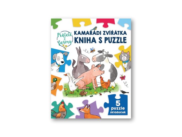 Kamarádi zvířátka kniha puzzle Přátelé farmy