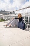 Stylová kabelka Reisenthel Daily Shopper Rhombus midnight
