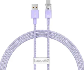 Baseus CATS010405 Kabel USB-A (M) - USB-C (M) 1 m fialová / 100W / QC 3.0 (CATS010405)