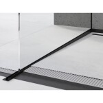 MEXEN - Line-B spádová lišta pro sklo 180 cm levá, černá 187004180L