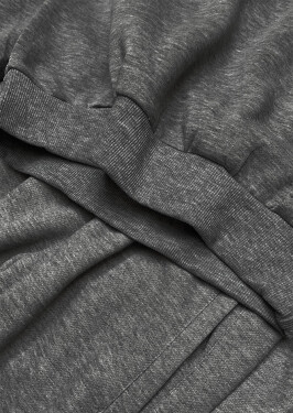 Tmavě šedý dámský teplákový komplet (20383-5) Barva: odcienie szarości, Velikost: S (36)