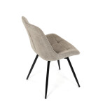 Jídelní židle, hnědá, látka, HC-T1130 CAP2