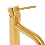 Umyvadlová baterie SAT Aurum bez výpusti broušená zlatá SATBAUR271BG SATBAUR271BG