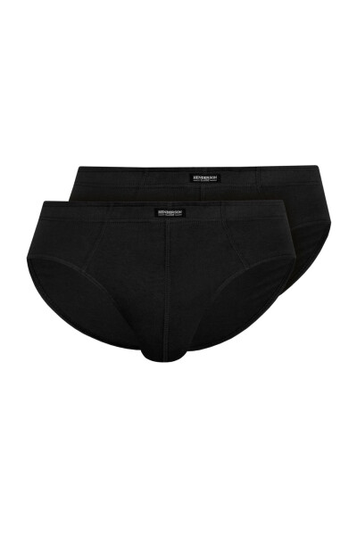 Pánské slipy 2 pack 1440 Basic black - HENDERSON černá 3XL