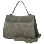 Módní dámská koženková kabelka do ruky Sira, šedá