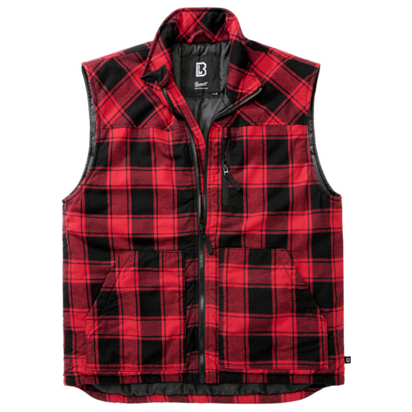 Brandit Vesta Lumber Vest červená | černá 4XL