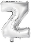 Písmeno Z stříbrný balónek 40 cm Písmeno Z stříbrný balónek 40 cm