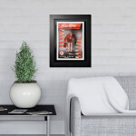 Mustang Obraz v rámu Detroit Red Wings NHL Program Cover Red Wing Magazine Playoff Edition