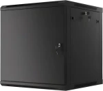 Lanberg WF01-6612-00B černá / Nástěnný rozvaděč / 19" / 12U / 600×600 mm / Kovové dveře / Flat pack (WF01-6612-00B)