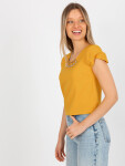 Dámská halenka LK BZ 505783.50P tmavě žlutá - FPrice 36