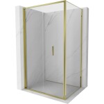 MEXEN/S - Exo sprchový kout skládací dveře 70 x 95, transparent, zlato 816-070-095-50-00