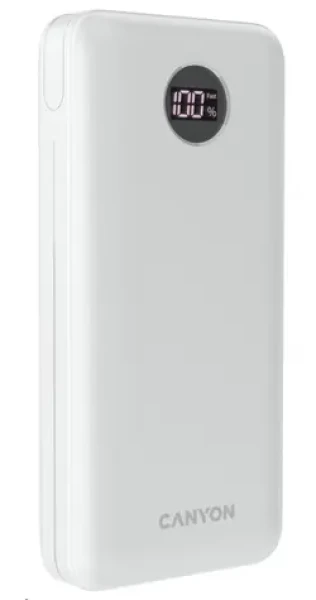 CANYON PB-2001W 20000 mAh bílá / Powerbanka / 2x USB-A / 2x USB-C (CNE-CPB2002W)
