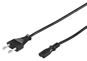 Goobay napájecí kabel Euro 2pin 3 m černá / Napájecí kabel / Euro 2pin (M) - Euro 2pin (F) / max. 250V/16A (95038)
