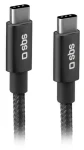 SBS USB-C - USB-C šedá / Kabel / Power Delivery 25 W / 1,5 m