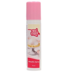 FunCakes Metalický sprej Perleťově bílý 100ml