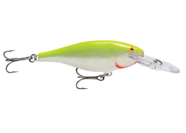 Rapala Wobler Shad Rap Deep Runner Silver Fluorescent Chartreuse,Rapala Wobler Shad Rap Deep Runner Silver Fluorescent Chartreuse