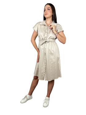 HOSH Košilové šaty Luma Velikost: UNI, Barva: Béžová