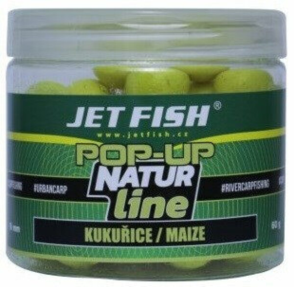 Jet Fish Pop-Up Natur Line Kukuřice 60g 16mm (0003010)