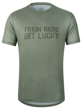 Sportovní triko CYCOLOGY Train Hard, pánské, krátký rukáv (Motiv Train Hard, velikost XXL)