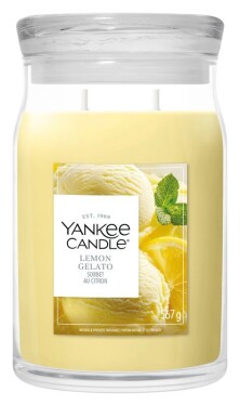 Vonná svíčka ve skle Signature velká 2 knoty Lemon Gelato