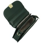 Módní dámská koženková kabelka do ruky Andresa, tmavě zelená