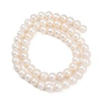 Přírodní sladkovodní perla - smetanově bílá - 7 ~ 8 mm - třída AAA - 1 ks