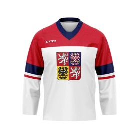 Dres české hokejové reprezentace 2026 CCM Fandres replica- bílý Velikost: dětský XS