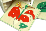 Moyo Montessori Moyo Montessori 3 botanické puzzle s komodou