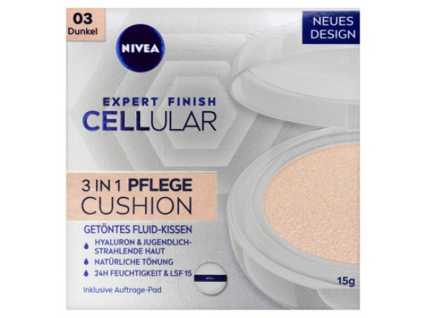 Nivea Cellular Expert Finish Pečující tónovací krém v houbičce 3 v 1 03 tmavý odstín 15g
