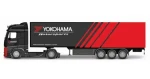 Bburago Truck with trailer MB Actros Gigaspace Firestone