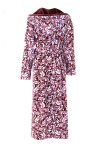 Dámský župan Flora kapucí 3956 mauve wine Vestis