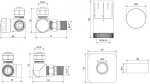 MEXEN/S - G05 termostatická souprava pro radiátor + krycí rozeta S, chrom W903-958-909-01