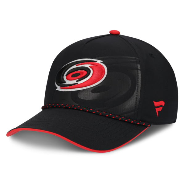 Pánská kšiltovka Carolina Hurricanes NHL Fanatics Black On Stage Podium Draft 2026 A-Frame Adjustable