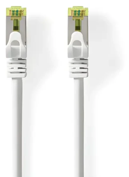 Nedis CAT7 bílá / Síťový kabel / S/FTP / RJ45 - RJ45 / 3 m / Snagless (CCGB85420WT30)