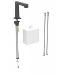 GEBERIT - Brenta Termostatická elektronická umyvadlová baterie, bateriové napájení, easy to clean, matná černá 116.178.14.1