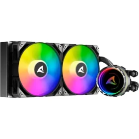 Sharkoon S80 RGB AIO 240mm / 2x 120mm / 2000 RPM / 71 CFM / 35dB / 4-pin / Intel AMD (4044951038008)