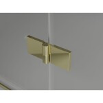 MEXEN/S - Mist H T sprchový kout dveře křídlové levá 100 x 90, transparent, zlato 8A5T-100-090-50-00-L