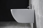 REA/S - SET závěsné WC Carlo Flat Mini Gold Edge Rimless + Bidet Carlo Mini REA-C1222 + REA-C2276