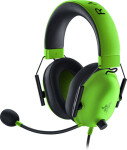 Razer BlackShark V2 X zelená / Herní sluchátka s mikrofonem / 7.1 / 3.5mm Jack / 1.3 m (RZ04-03240600-R3M1)