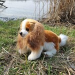 Plyšový pes kavalír King Charles španěl 28 cm ECO-FRIENDLY
