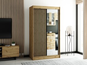 Šatní skříň Abi Lamelo 2 Barva korpusu: Dub artisan, Rozměry: 120 cm