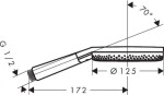 HANSGROHE - Raindance Alive Select S Sprchová hlavice, 3 proudy, EcoSmart, chrom 24511000