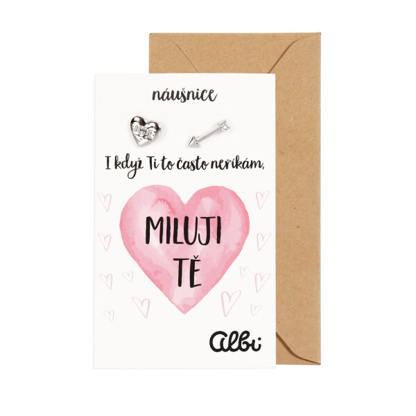 Náušnice - Miluji Tě - Albi