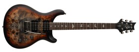 PRS SE Exotic Custom 24-08 Poplar Burl Charcoal Cherry Midnight Burst