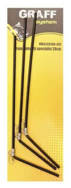 Graff Průjezd zahnutý Specialist 20cm 3ks Černý (RB22039-20)