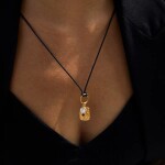ELENYS Relic Cord – pozlacený náhrdelník 18K žluté zlato Délka: Nastavitelná / 82 cm max.