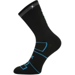 VOXX Ponožky sportovní REFLEXON s reflexním prvkem ČERNÉ s tyrkysovou 35-38 125804