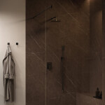 OMNIRES - SLIMLINE dešťová sprcha, 20 x 20 cm grafit /GR/ WG220/OGR